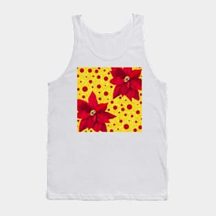 Poinsettia Red Tank Top